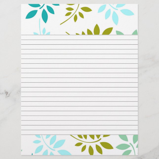 Página de recetas en línea de borde de leafy moder (Anverso)