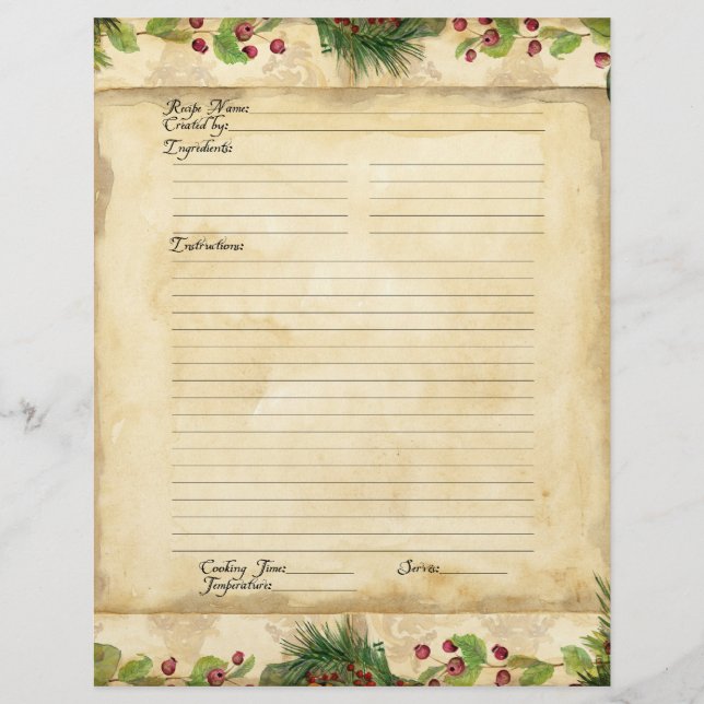 Página de recetas Navidades familiares Receta de l (Anverso)