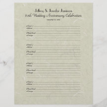 Página de Rótulo del Libro de Invitados Fiesta, 60