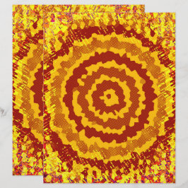 Página de Scrapbook de Flor Abstracta de ET Página