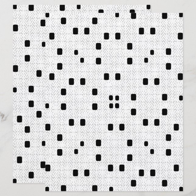 Página de Scrapbook Minimalista Texturizada con W& (Anverso / Reverso)