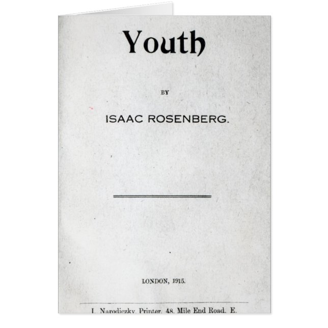 Página de título a 'Youth (Frente)