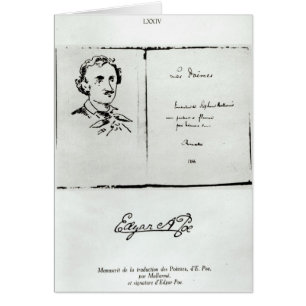 Página de título de "Les Poemes" por Edgar Allan