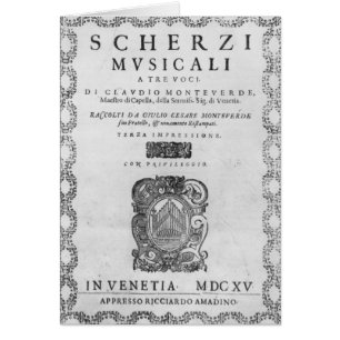 Página de título de los 'Scherzi Musicali