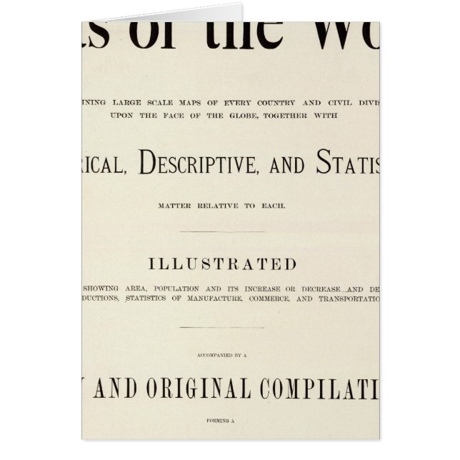 Página de título del Atlas indizado (Frente)