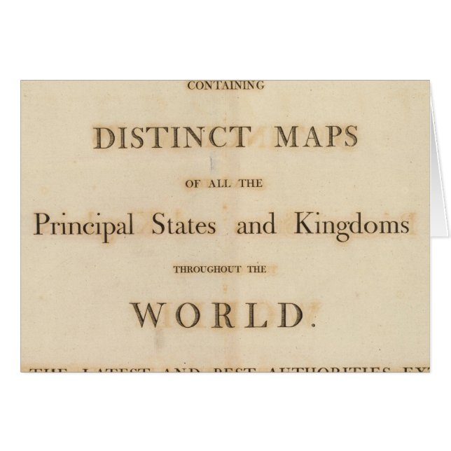 Página de título del nuevo atlas universal (Anverso (Horizontal))