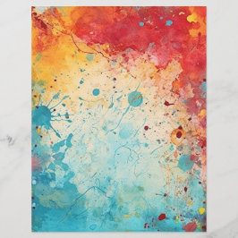 Página del diario de salpicaduras de color rojo, N