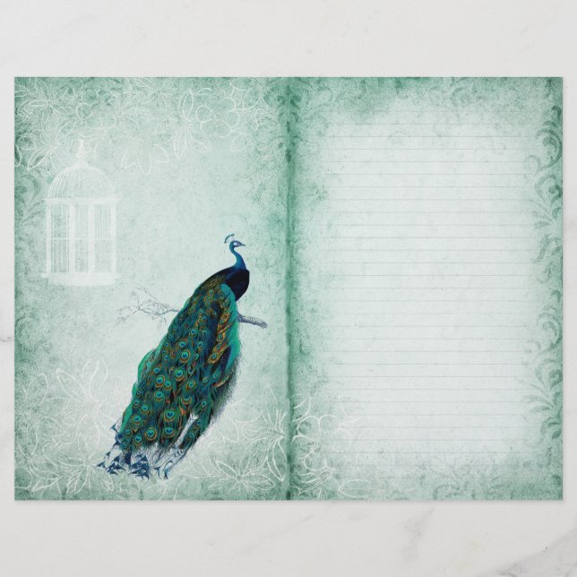 Página del Diario Verde de la Primavera de Peacock (Anverso)