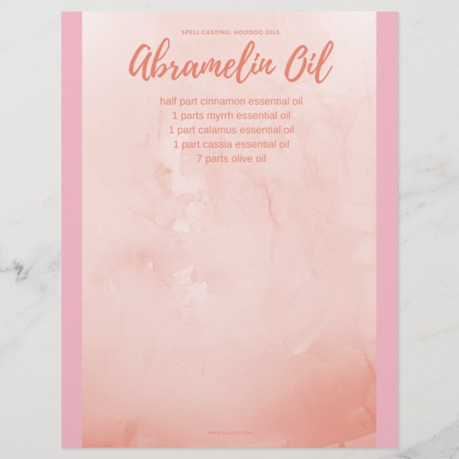 Página del Libro de las Sombras: Fundición de orto (Anverso)