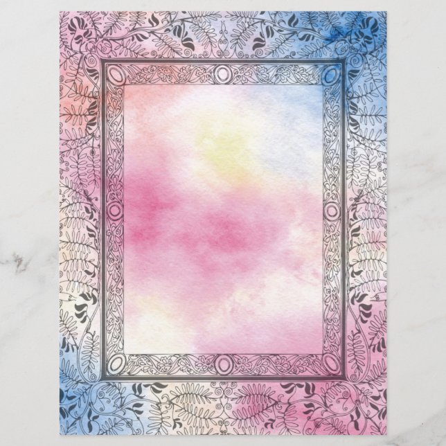 Página del Libro Ornato de la Bruja Arcoiris sobre (Anverso)