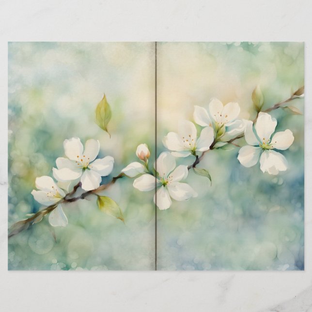 Página Diario de acuarela de Apple Blossom (Anverso)