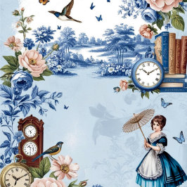 Página Diario de correo basura de Blue Toile Jouy