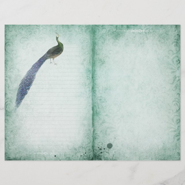 Página Diario de Peacock Vintage (Anverso)