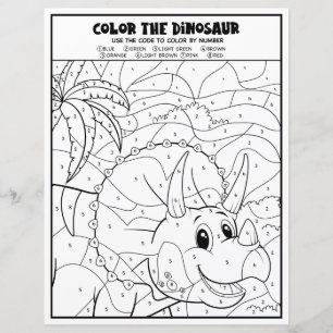 Página divertida para colorear por números para ni