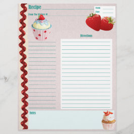 Página Fresas y Receta de Crema