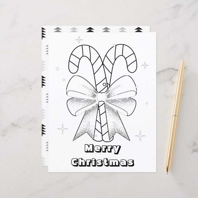 Página Navidades Sencillos Colorando Para Niños (Anverso/Reverso In Situ)