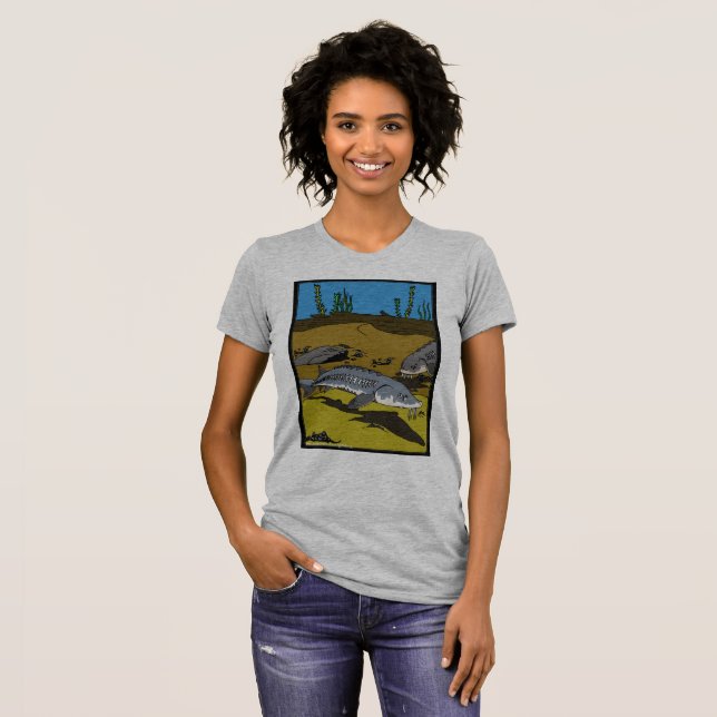 PÁGINA PARA COLOREAR ESTURIÓN & ESCUDOS - camiseta (Anverso completo)