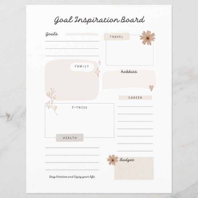 Página Planificador de la Junta de Inspiración de  (Anverso)