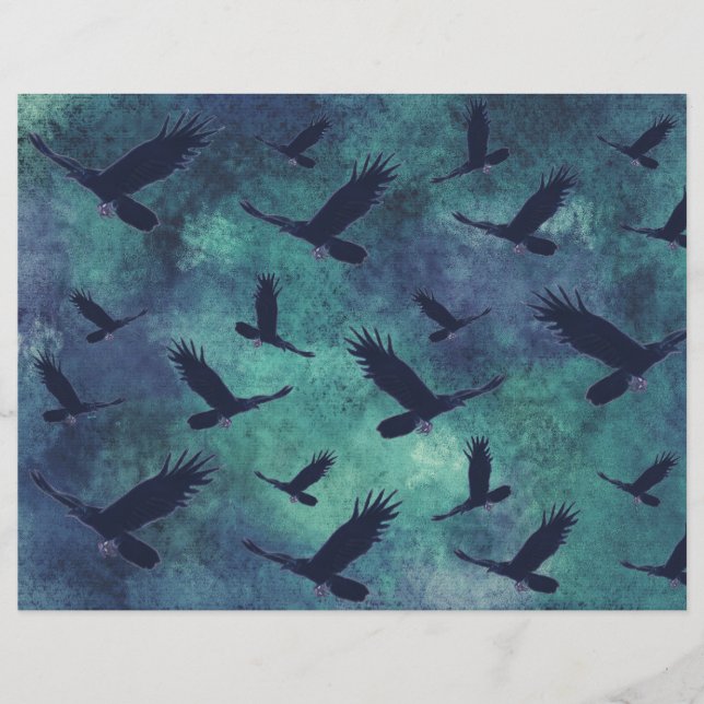 Página Ravens Junk Journal Scrapbook (Anverso)