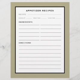 Página Receta | Apetizador | Blanco negro sabio