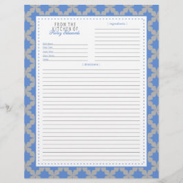 Página Receta de Estrella Retro Azul