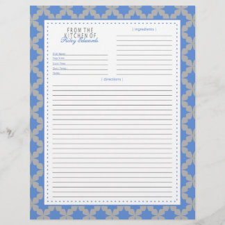 Página Receta de Estrella Retro Azul