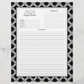 Página Receta de Estrella Retro Negra