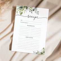 Página Receta Floral de Eucalyptus Verde