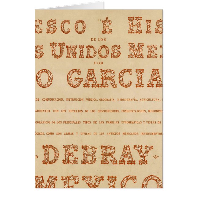 Página Título del Mapa Histórico (Frente)