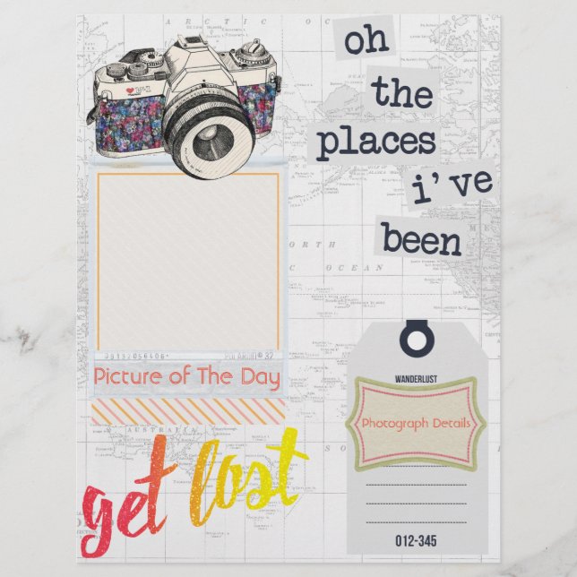 Página Vertical Del Diario De Viajes "Imagen Del D (Anverso)