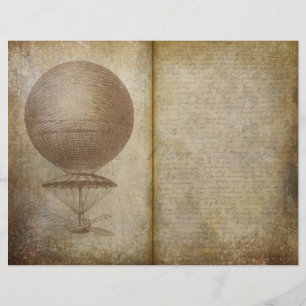 Página Viajero Vintage Balón de aire caliente