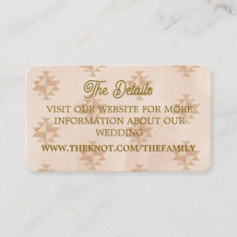 página web adjunta tarjeta para detalles de bodas