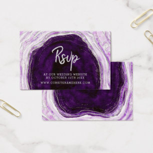 Página web de Amethyst Purple Geode RSVP Insertar 