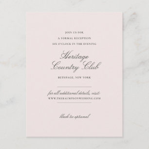 Página web de recepción y Boda de flores rosadas d