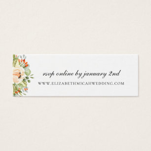 Página web del Boda Botánico Peach RSVP
