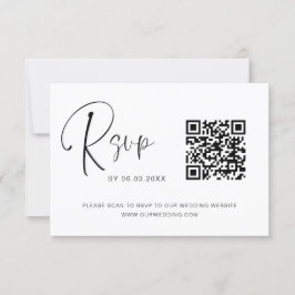 Página web del Boda de QR Code RSVP Elegante