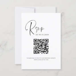 Página web del Boda de QR Code RSVP Elegante