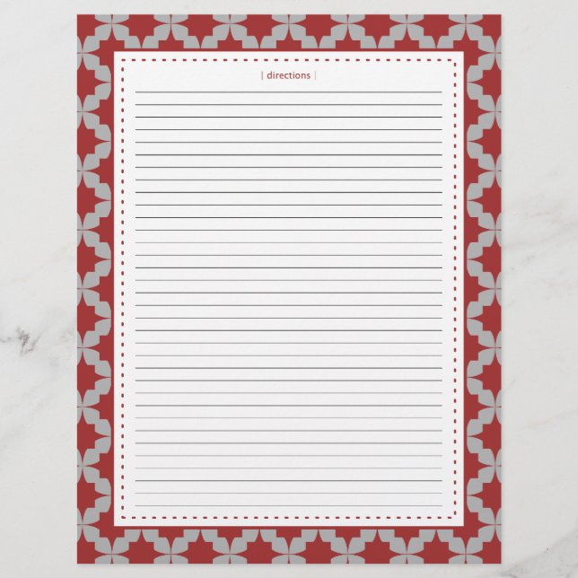 Páginas Adicionales de Recetas de Estrella Retro (Anverso)