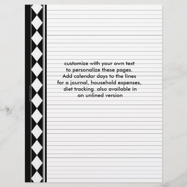 páginas con ramas de diamante negro (Anverso)