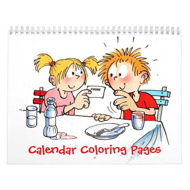 Páginas de color de calendario personalizado para  (Tapa)