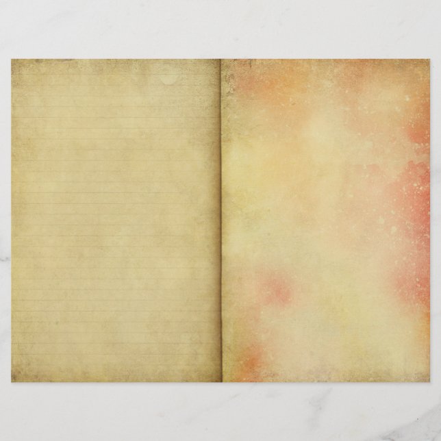 Páginas de Diario de Parchado y Acuarela (Anverso)