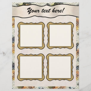 Páginas de diseño de cuadernillo - Burlap