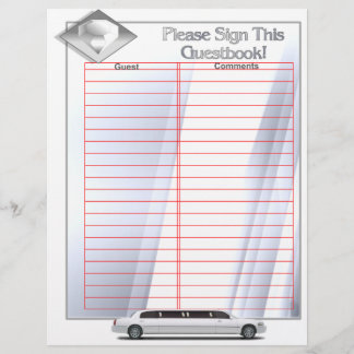 Páginas de libro de invitados para álbum de boda (