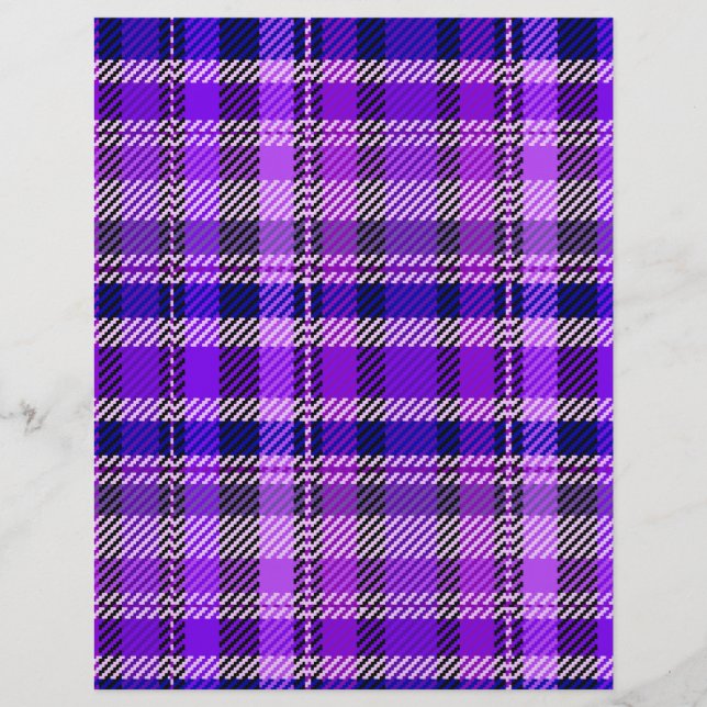 Páginas de papel de scrapbook a granel de cuadros  (Frente)