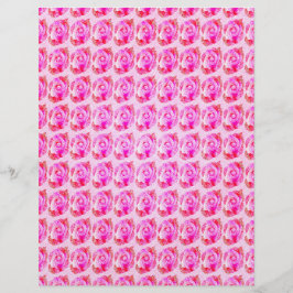 Páginas de papel de Scrapbook a granel de rosas ab