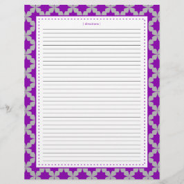 Páginas de recetas adicionales de Purple Retro Sta