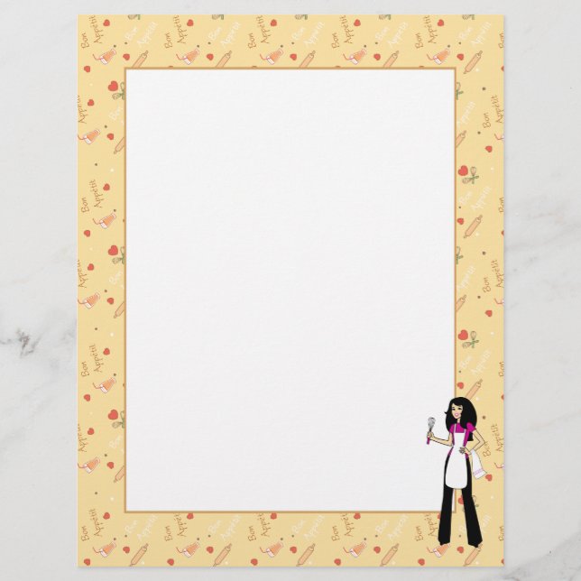 Páginas de recetas chicas ilustradas (Anverso)