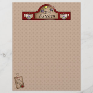 Páginas de recetas de cocina de mamá (sin línea)