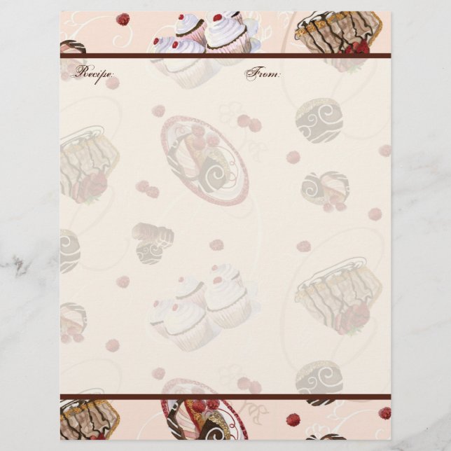 Páginas de recetas de dulces con Boda de novias y  (Anverso)