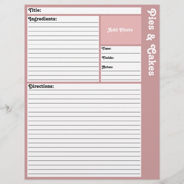 Páginas de recetas en línea (malva) (Anverso)